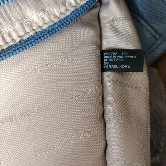 Michael Kors Jet Set Tote Saffiano Leather Blue Tone Spring Summer Shoulder Bag - Picture 5 of 6